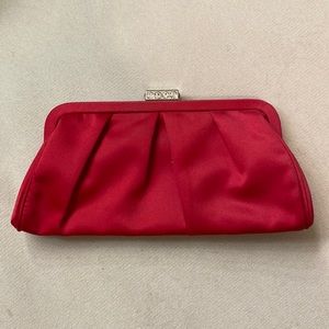 Red Satin Clutch